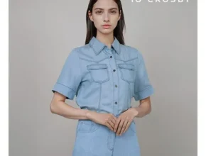 온라인에서 난리난 24SS BLUE LINE 텐셀100 데님 썸머 블라우스 2종 추천상품