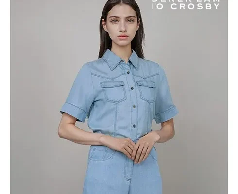 온라인에서 난리난 24SS BLUE LINE 텐셀100 데님 썸머 블라우스 2종 추천상품