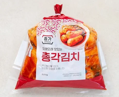 홈쇼핑 MD가 혼자만 사용하는 종가 종가집 총각열무김치 총 5kg 적극추천