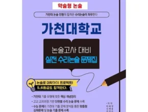 홈쇼핑 MD가 혼자만 사용하는 가천대약술형논술 추천상품